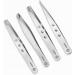 Professional Stainless Steel Eyebrow Tweezers Set - 4 Pieces with Travel Case by Hobri International - Perfect Beauty and Personal Care Tool - Buy Online on GoSupps.com