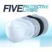 Pack of 5 Disposable Face Mask 5 Ply Mask With Adjustable Nose Strip Dust Proof Breathable Protective Mask For Adults Male - Buy Online on GoSupps.com
