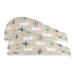 Boho Llama Dry Hair Cap 2 Piece Quick Drying Towel Set with Button Headband Super Absorbent Soft & Comfortable