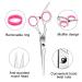 Sirabe Hair Cutting Scissors Set - 9 Pcs Hairdressing Kit for Professional Barber Salon & Home Use - Thinning Scissor, Neck Duster, Leather Case - Men, Women, Pet - Pink - Buy Online on GoSupps.com