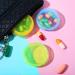 WLLHYF 5 Pack Mini Pill Box - Portable Vitamin Organizer for Travel | Small Pill Holder in Yellow Green & Blue - Buy Online on GoSupps.com