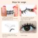 Wondsea Natural Look Magnetic Eyelashes Waterproof Magnetic Lashes without Eyeliner Reusable Magnetic Lashes with Applicator 3D No Glue Magnetic False Eyelashes(1 Pairs) one pair - Buy Online on GoSupps.com