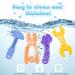 8 Pack Baby Teething Toys | BPA Free Silicone Molar Teethers for 0-12 Months | Easy to Clean & Safe Chew Toys for Boys and Girls - Buy Online on GoSupps.com