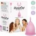 Divine Cup menstrual cup size L large - clinically tested - 100% made in Germany - pink available in four colors - soft reusable medical silicone 1 piece (1 Pack) Pretty in pink/pink