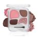 4 Colors Eyeshadow Palette Matte Shimmer Nude Eye Shadow Waterproof Lasting Eye Makeup Palette Neutral Powder With Dual Ended Brush 02# 0.35 Ounce (Pack of 1)