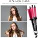 3 Barrel Hair Crimper Iron 0.78 Inch Ceramic Beach Hair Waver - LCD Display, Fast Heating Crimping Iron for Deep Waves - Valentines Gifts for Women - Buy Online on GoSupps.com