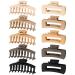 Fousenuk 10 Pieces Large Women Hair Clips Hair Clips Women Hair Pliers Medium Women Anti-Slip Resistant Hair Pliers 2 Styles and 5 Colors Matte Plastic
