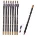 DOITOOL 8pcs Girls Built-in with Pencils A in Tool Pencil Women Sharpener -in- Eyebrow Professional Beauty 1 count (Pack of 1) Black