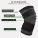 Adjustable Knee Support - 2 Piece Sports Knee Sleeve for Men & Women | Relieves Pain from Meniscal Tear Arthritis & Tendon Inflammation - Ideal for Running Climbing & Weightlifting (Black L) - Buy Online on GoSupps.com