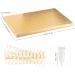 BNG Nail Colour Display Book - 180 Colors Nails Art Card Chart with 240 Pcs False Nails Tips - Salon Gel Polish Sample Showing Tools - Gold - Buy Online on GoSupps.com