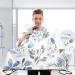 Waterproof Barber Cape - White Spring Flower & Cheetah Haircut Bib | Unisex Hair Cutting Cape for Men - Perfect for Styling & Grooming - Buy Online on GoSupps.com