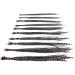 25 Real Feather Hair Extensions 7-9 Short Skinny + Rings/Loop (Grizzly) - Buy Online on GoSupps.com