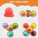 ECHOCUBE SAUCHNAPF Spinner Toys - 3 Educational Sensory Bath Toys for Toddlers | Fun Birthday Gift for Boys & Girls | Suction Cup Octopus Design - Buy Online on GoSupps.com