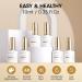 Gellen Brown Gel Nail Polish Set - 6 Color Autumn Fall Kit with Gold Glitter Long Lasting No Wipe UV Gel for DIY Nail Art - Buy Online on GoSupps.com