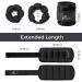 Adjustable Ankle & Wrist Weights Set - 0.45kg to 2.25kg Each | 0.9kg to 4.5kg Total | 2 Pack Black - Ideal for Sports & Fitness - Buy Online on GoSupps.com