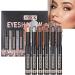 Lot de 6 b tons de fard paupi res - Maquillage cr me mat imperm able - Longue dur e - Pour voyage mariage f te filles et femmes - Buy Online on GoSupps.com