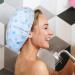 4 Pcs Terry Lined Reusable Shower Caps for Women - Waterproof EVA Bath Caps for Hair Care - Floral Design - Buy Online on GoSupps.com