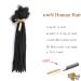 TAOYEMY Dresdlock Extension 8 inch 30 Strands 100% Real Human Hair Afro Kinky Dreadlock Extensions for Man/Women (1B 0.8cm-8inch-30 pieces) 0.8cm-8inch-30 pieces 1B - Buy Online on GoSupps.com