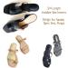 CB 4 Pairs Cloth Surface Sponge Inserts - Invisible Slim Insoles for Women's Shoes 5-8, Style A Nude & Black - Ball of Foot Pain Relief & Arch Support - Buy Online on GoSupps.com