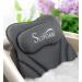 Bath Pillow for Tub Neck and Back Support Bathtub Pillow Essential Bath Accessory for Soaking, Jacuzzi or Spa Bathtub, Luxury Soft 4D Bath Tub Pillow with Strong Suction Cups for Body Relaxing - Black