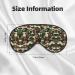 Animal Camouflage Green Print Unisex Sleep Mask | Double-Sided Eye Mask for Sound Sleep & Skin Care - Buy Online on GoSupps.com