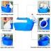 Blue ICEMOB Urinals for Men Male Urine Bottles Non Spill 2000ML Pee Bottle for Men with Cleaning Brush Clear Scale Portable Urinal for Home Camping Travel 1.6M Hose - Buy Online on GoSupps.com