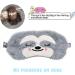 ULIFEMALL Cute Sloth Sleeping Mask - Soft Plush Blindfold for Kids & Adults | Funny Novelty Animal Eye Cover for Night Nap, Travel, Meditation - Buy Online on GoSupps.com