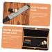 Beaupretty Rice Sasier Case & Storage Carrier - Wooden Razor Set with Hair Brush & Leather Travel Box - Durable & Stylish for International Shipping - Buy Online on GoSupps.com