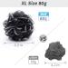 XL Shower Loofah Sponge 75g 3-Pack - Gentle Exfoliating Body Scrubber with Bamboo Charcoal - Soft Mesh Pouf for Silky Skin - Black - Buy Online on GoSupps.com