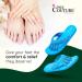 Pedi Couture Women's Pedicure Sandals - Turquoise Toe Separator Slippers - Buy Online on GoSupps.com