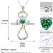 Cute Cat Necklace with Sparkling Zirconia Crystal Birthstone Pendant Necklace for Girls Womens White Gold Over 925 Sterling Silver Animal Necklace Birthstone Jewelry Sweet Present Girlfriend Sisters D Emerald Pendant - Buy Online on GoSupps.com