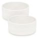 ABenkle 2 Pack Small Baskets, Cotton Rope Woven Basket, Cute Mini Tiny Storage Baskets, Decorative Boho Basket for Nursery Living Room Bedroom Montessori Shelf, Empty Gift Basket - White White 2 Pack