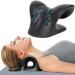 Neck Stretcher for Pain Relief Neck and Shoulder Relaxer Cervical Traction Device Pillow for Muscle Relax and TMJ Pain Relief(Black)