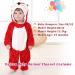 Doladola Unisex Baby Red Fox Hooded Romper | Toddler's Jumpsuit | Infant Pajama 3.5-4.5 Years - Buy Online on GoSupps.com