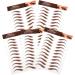 FOMIYES 20 Sheets Eyebrow Stickers Eyebrow Waterproof Simulation Eyebrow Authentic Eyebrow Fake Eyebrows 1 count (Pack of 1) Brownx4pcs - Buy Online on GoSupps.com