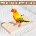 Bird Platform 2 PCS Bird Platform Perch Bird Wooden Platform Platform Perch for Birds Climbing Platform Bird Cage Accessories Wooden Frame Small Animal Resting Place Suitable for Small Animal Pet Toys - Buy Online on GoSupps.com