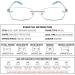 CRGATV Blue Light Blocking Rimless Reading Glasses 3 Pack for Women (+3.25 Magnification) - Stylish Tinted Readers for Anti UV/Eye Strain/Glare - Mix Colors - Buy Online on GoSupps.com