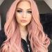 Buy Long Pink Curly Wigs for Women - Naturally Looking Full Wig with Ponytail for Daily Cosplay & Outdoor Use - Buy Online on GoSupps.com
