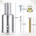 WWYICHEN 1 Inch Metal Pole Threaded Tip Replacement Kit - Set of 2 Pieces - Buy Online on GoSupps.com