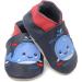 Dotty Fish Soft Leather Baby Shoes | Non Slip Toddler Shoes | Animal Designs for Boys/Girls | Navy Whale | 0-6 Months - 4-5 Years - Buy Online on GoSupps.com