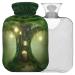 NAANLE hot water bottle with cover Fantasy tree house Transparent hot water bottle heat bottle for back pain relief handfoot warmer neck warmth and cold therapy 2l