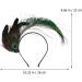 Headband Carnival Peacock Headpiece Flapper Hair Hoop Headdress for Dance Carnival Masquerade Fringed Show Party - Buy Online on GoSupps.com