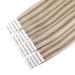 Sixstarhair Tape Extensions - 20Pcs 50cm Real Hair Invisible Tape Swedish Blond & Ashblond #20/60 Remy Hair Extensions - Buy Online on GoSupps.com