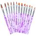 Smatime 13 pieces Nailart brush set gel brush for nails acrylic uv gel nail brush nail art professionally painting pen nail polish brushes nail art painting pen for women salon diy nail care