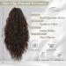 Barsdar 45cm Curly Wavy Clip-in Ponytail Extension - Dark Chocolate Brown Synthetic Hair for Women - Buy Online on GoSupps.com