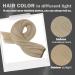 Moresoo Double Weft Human Hair Extensions in Ash Blond with Platinum Blonde Highlights 20 Inch - 100g/Pack | Seamless Sew-in Weft Extension - #P18/613 - Buy Online on GoSupps.com