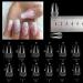 500PC Short Coffin Nail Tips Set - Clear Acrylic Full Cover Fingernails for Gel Nails 12 Sizes for Nail Studios & DIY Nail Art - Buy Online on GoSupps.com