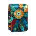 Lipstick Case Leather Lip Gloss Lipstick Organizer with Mirror Mini Lipstick Holder Bag Colorful Peacock Feather D613y2gqtt