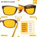 Prisma Kids Blue Light Filter Glasses - 95% Protection for Children's Eyes | K3704 Robust Brown/Yellow Frame - Buy Online on GoSupps.com