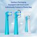Brusheez Kids Electric Toothbrush Replacement Brush Heads - 10 Pack (Green Medium) | Compatible Brush Heads for Kids Electric Toothbrush - Buy Online on GoSupps.com